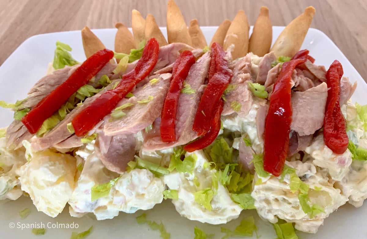 Spanish Potato Salad (Ensaladilla Rusa), Serves 4