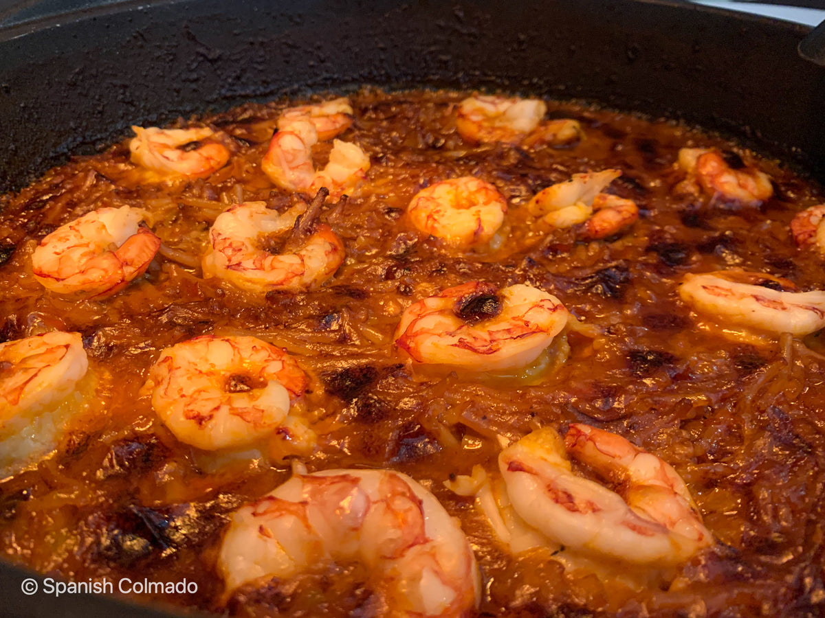 Shrimp Fideuá (Fideuá de Gambas), Serves 6