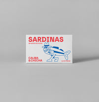 Calma & Chicha Small Sardines in Olive 16/20, Conservas del Norte.