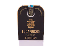 ANCHOVIES IN EXTRA VIRGIN OLIVE OIL 95 gr. (± 24 filetes M) EC-AN-DSO. El Capricho.