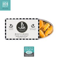 Mussels in pickled Sauce 7-9 piece, Real Conservera Española.