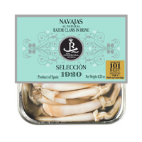Razor Clams in Brine, Real Conservera Española, Selección 1920.