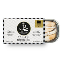 Razor Clams In Brine 7-10 pieces, Real Conservera Española.