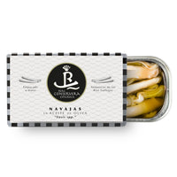 Razor Clams In Olive Oil 7-10 pieces, Real Conservera Española.