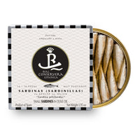 Very Small Sardines in Olive Oil 14/18 Pieces, Real Conservera Española.