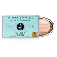 Yellowfin Tuna Belly in Olive Oil, Real Conservera Española, Selección 1920.