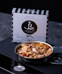 Very Small Squids "Puntillas" in own Ink, Real Conservera Española.