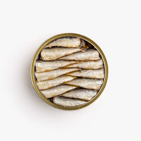 Small Sardines in Olive Oil 10/14 Pieces, Real Conserevra Española.