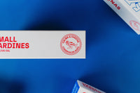 Calma & Chicha Small Sardines in Olive  16/20, Conservas del Norte.