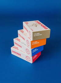 Calma & Chicha Small Sardines in Olive  16/20, Conservas del Norte.