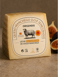 ORIGENDIS SEMI CURED MANCHEGO CHEESE 6 months (PDO)- Wedge 200 gr.