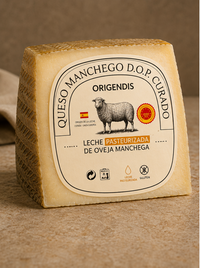 ORIGENDIS CURED MANCHEGO CHEESE 9 months (PDO)- Wedge 200 gr.