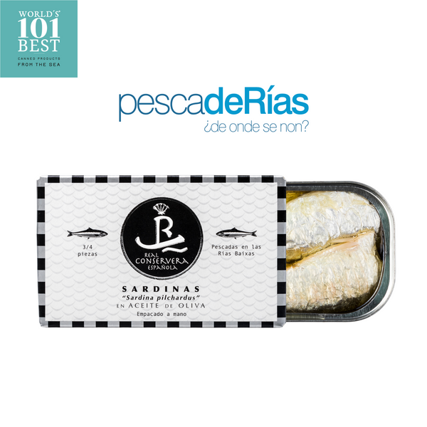 Sardines in Olive Oil 3/4 Pieces, Real Conservera( Sardinas en Aceite de Oliva 3/4 Piezas)